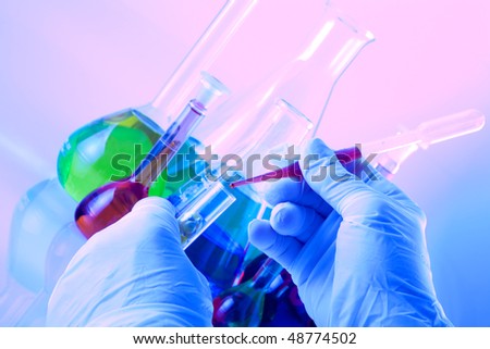 genetically modified organism in laboratory table