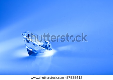 blue  diamond with copy space Backgound