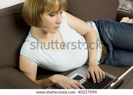 young woman in her 20th shot at studio place with diffrent backgrounds