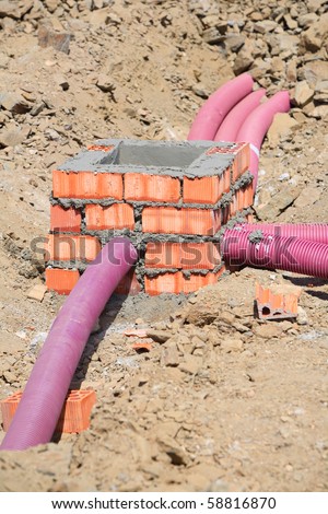 underground cables joining facility and connection tubes