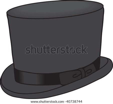 top hat clip art. stock photo : clipart