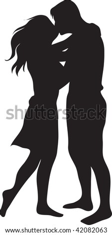 Clipart Couple Kissing