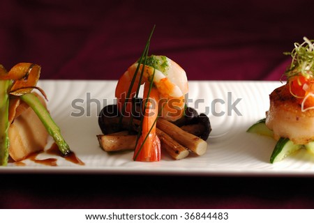 Creative Cuisine Appetizer Shrimp Seafood