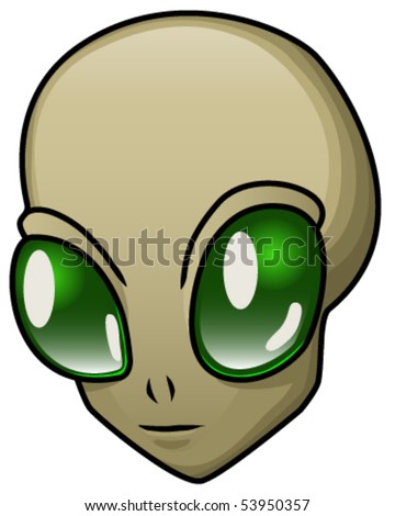 Cartoon Alien Face