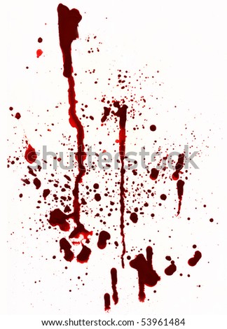 blood splatter black background. stock photo : A lood spatter