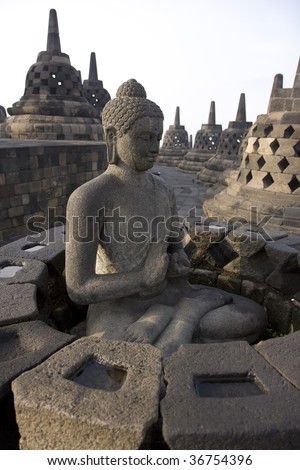 Sitting Meditation Buddha, Borobudur