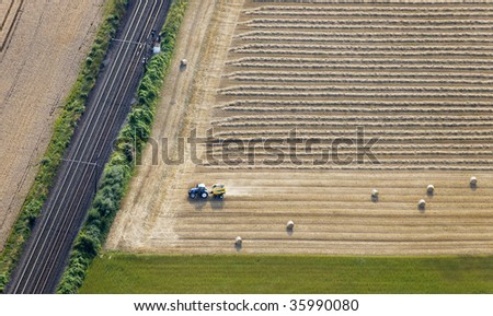 tractors baling