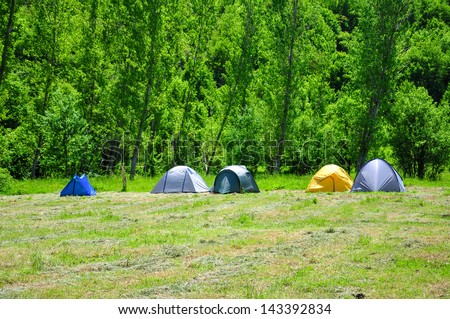 camping in spring