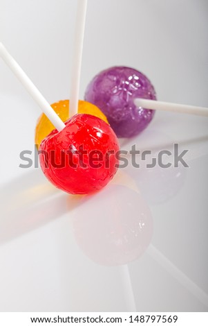 colorful lolly pop candies