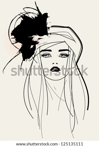 Fashion model face Fashion model face