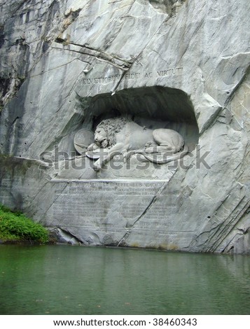 Monument Lion in Lucern, Switzerland