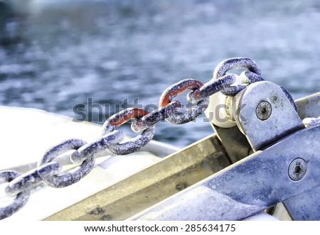 Nautical Equipment. Anchor Chain