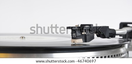 Picture of needle of record player for plates
