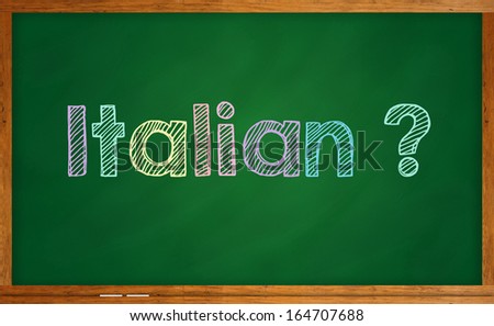 Learning language - Italian