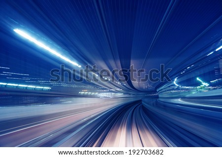 Motion blur train road background