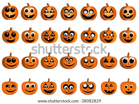 funny pumpkin faces. Happy pumpkin faces