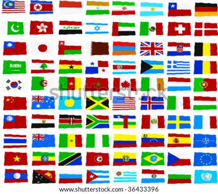 flags of the world with names. world flags with name