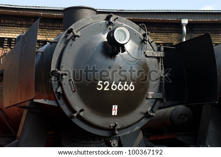 BERLIN - APRIL 14: Steam locomotive \