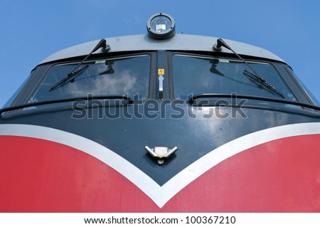 BERLIN - APRIL 14: The diesel locomotive \
