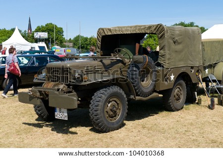 PAAREN IM GLIEN, GERMANY - MAY 26: Cars Dodge WC61 US Army, \