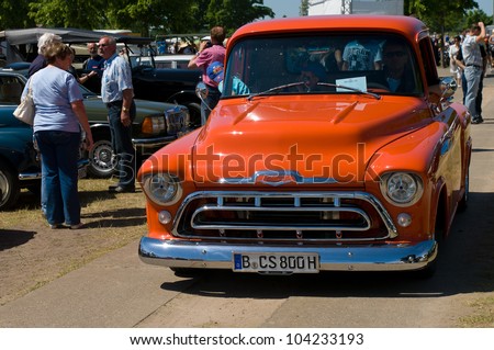 PAAREN IM GLIEN, GERMANY - MAY 26: Small Truck Chevrolet 3100 Task Force, \