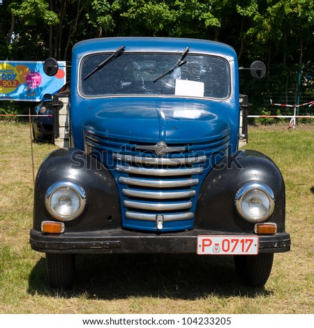 PAAREN IM GLIEN, GERMANY - MAY 26: Small truck Barkas Framo, \