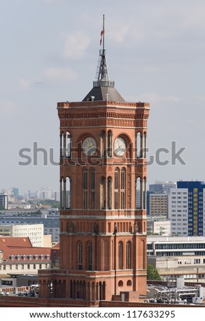 The Rotes Rathaus (Red City Hall) is the town hall of Berlin
