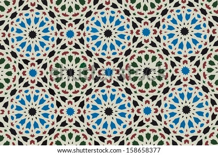Oriental ornament. Arab mosaic