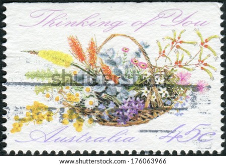 AUSTRALIA - CIRCA 1991: Postage stamp printed in Australia shows Wildflowers and the inscription \
