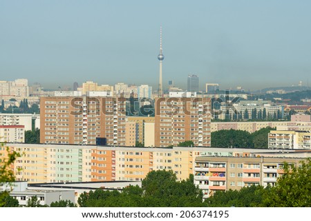 BERLIN, GERMANY - JUNE 06, 2014: Sleeping quarters of Berlin. District Ahrensfelde.