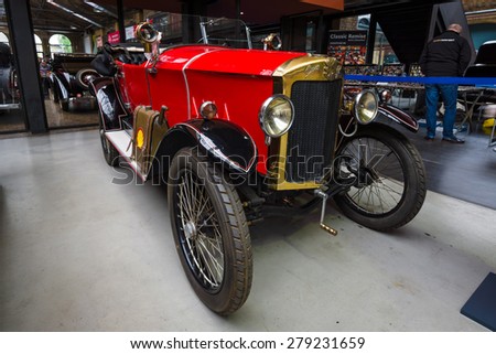 BERLIN - MAY 10, 2015: The first model of the car company Ego-Autobau GmbH - EGO 4/14 PS, 1923. The 28th Berlin-Brandenburg Oldtimer Day