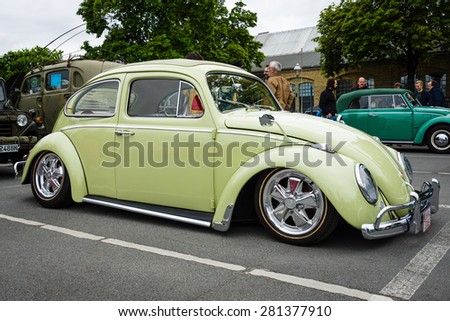 BERLIN - MAY 10, 2015: Custom version of the classic car Volkswagen Beetle. 28th Berlin-Brandenburg Oldtimer Day
