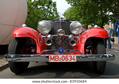 BERLIN - MAY 28: Mercedes-Benz 500K Special Roadster in 1936 on display at the exhibition \