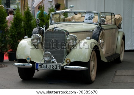 BERLIN - MAY 28: Car Mercedes-Benz Type 230 Cabriolet, the exhibition \