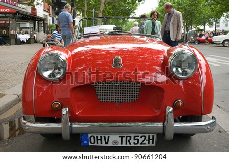 BERLIN - MAY 28: Sports Car Triumph TR2, the exhibition \