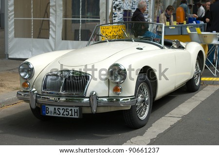 BERLIN - MAY 28: Sports Car MG MGA; the exhibition \