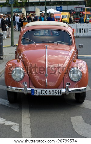 BERLIN - MAY 28: Car Volkswagen Beetle, the exhibition 