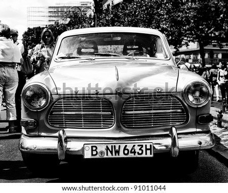 BERLIN - MAY 28: Car Volvo Amazon (Black and White) the exhibition \