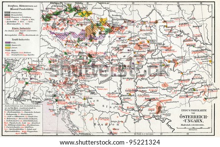 The industrial map of Austro-Hungarian monarchy. Publication of the book \