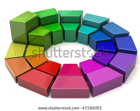 decorators color wheel. stock photo : Color Wheel