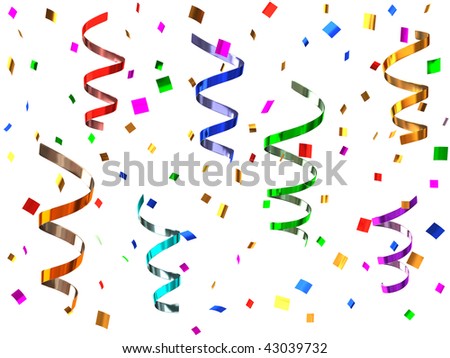 Party Streamers Stock Photo 43039732 : Shutterstock