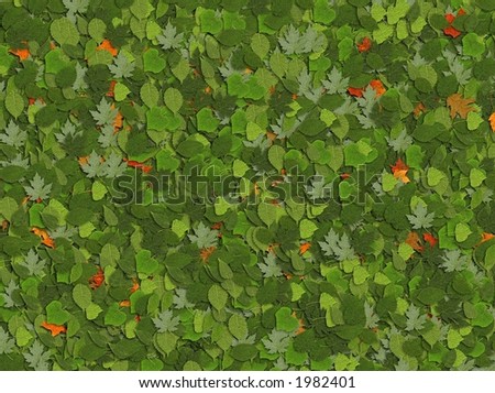 aerial view of a pile of leaves