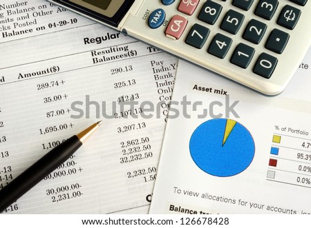 Balance the investment portfolio and check the account statement
