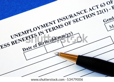 Fill out the application form for the unemployment insurance