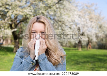 Allergy, Woman, Spring