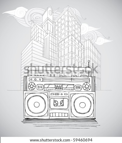 Boombox Sketch