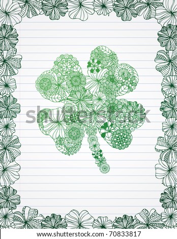 stock vector : Shamrock made