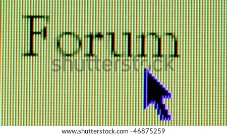 Forum written on screen -macro
