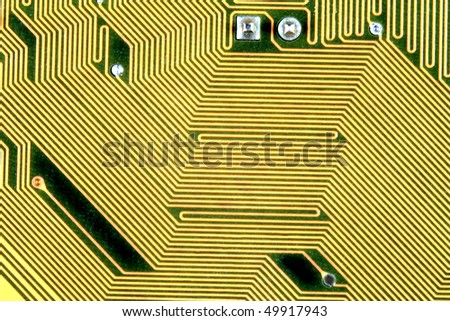 Printed circuit board with paths