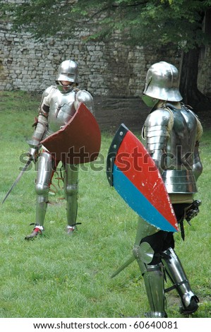 Duel between two knights